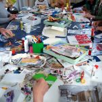 Collage-Workshop April 2025 - der gedeckte Tisch dank Daria Bonet und Jule Vowinckel